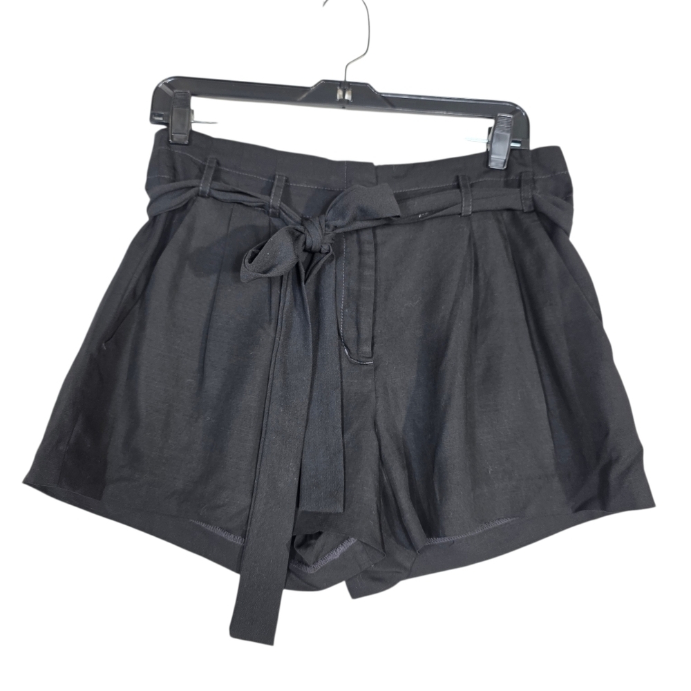 BCBGMaxAzria classic High-Waist Belted Shorts